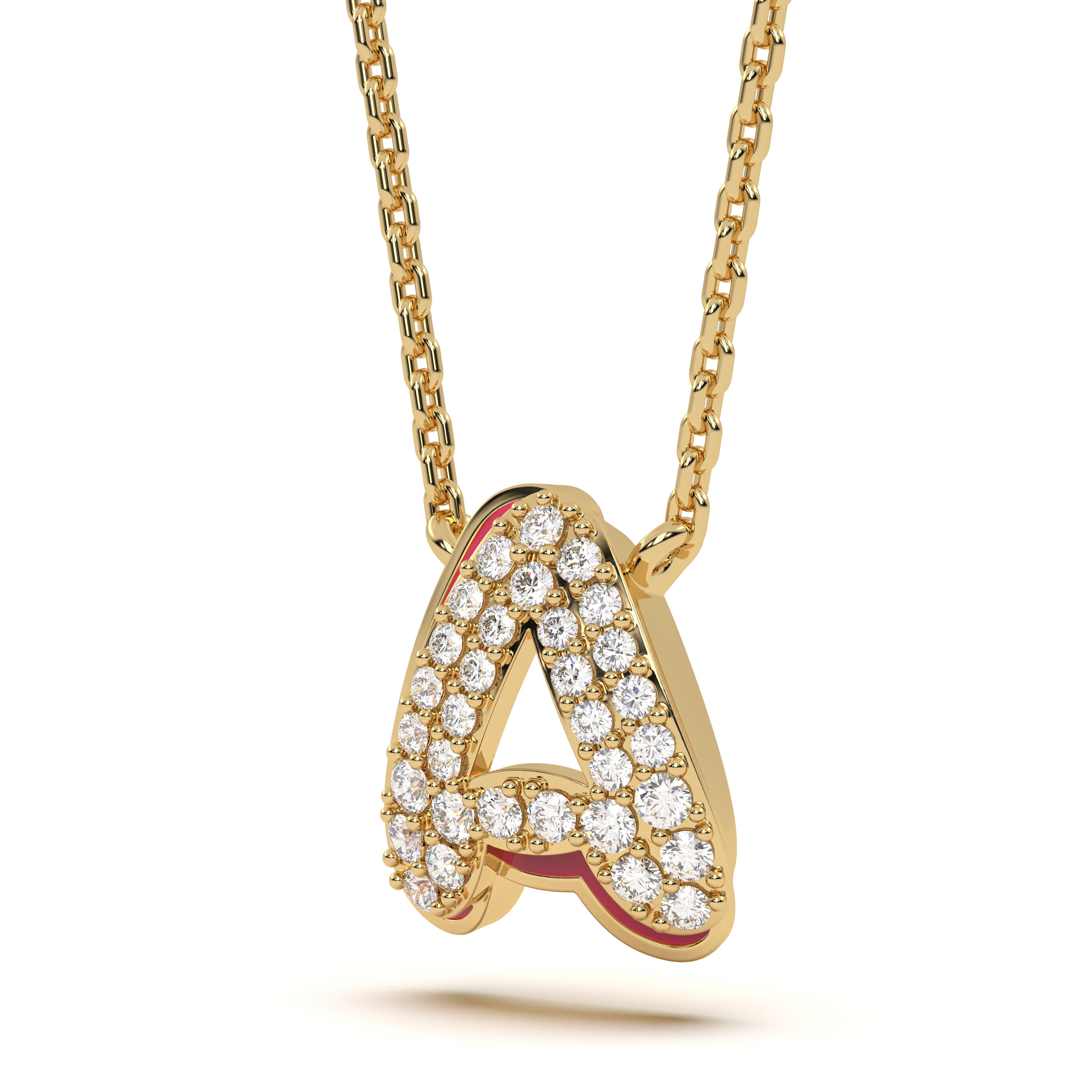 Mija Enamel 'A' Pendant 
