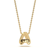 Mija Enamel 'A' Pendant 