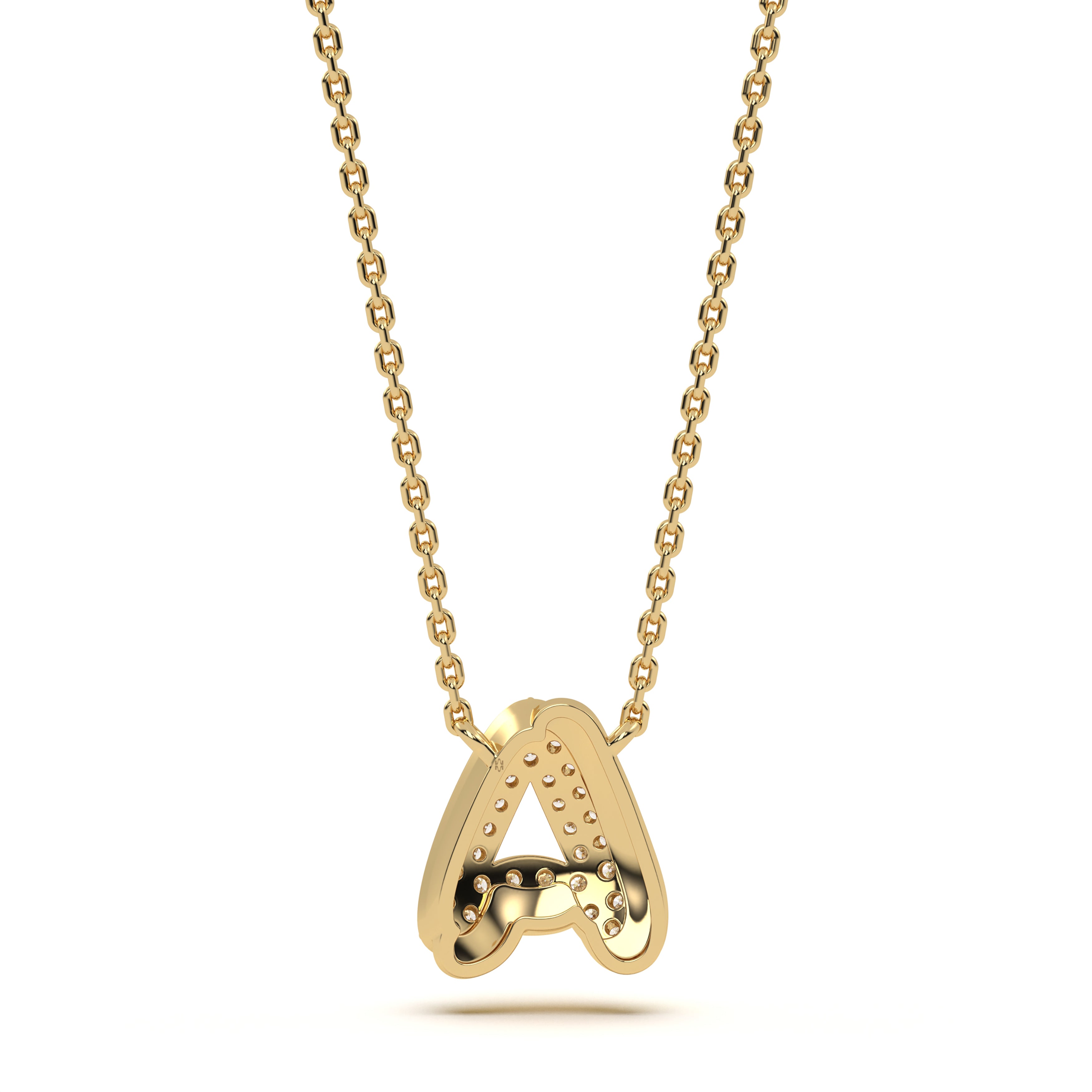 Mija Enamel 'A' Pendant 