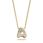 Mija Enamel 'A' Pendant 