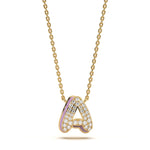 Mija Enamel 'A' Pendant 