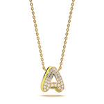 Mija Enamel 'A' Pendant 