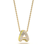 Mija Enamel 'A' Pendant 