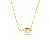 Marquise Diamond Leher Pendant