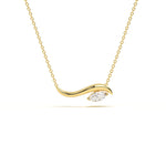 Marquise Diamond Leher Pendant