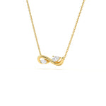 Infinity Diamond Leher Pendant