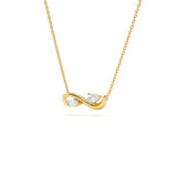 Infinity Diamond Leher Pendant