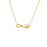 Infinity Diamond Leher Pendant