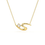 Oval Diamond Leher Pendant