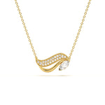 Pave Diamond Leher Pendant