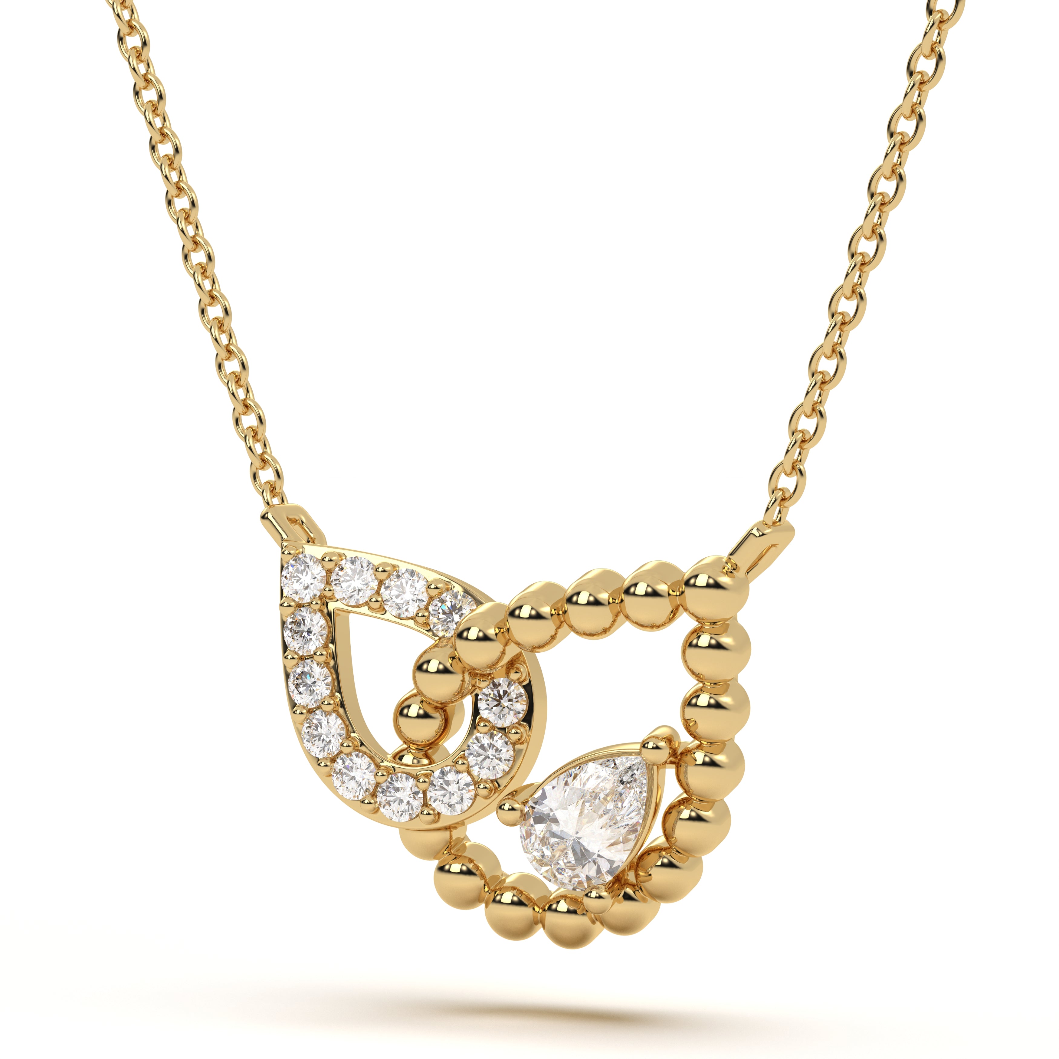 Pear Diamond Aura Pendant