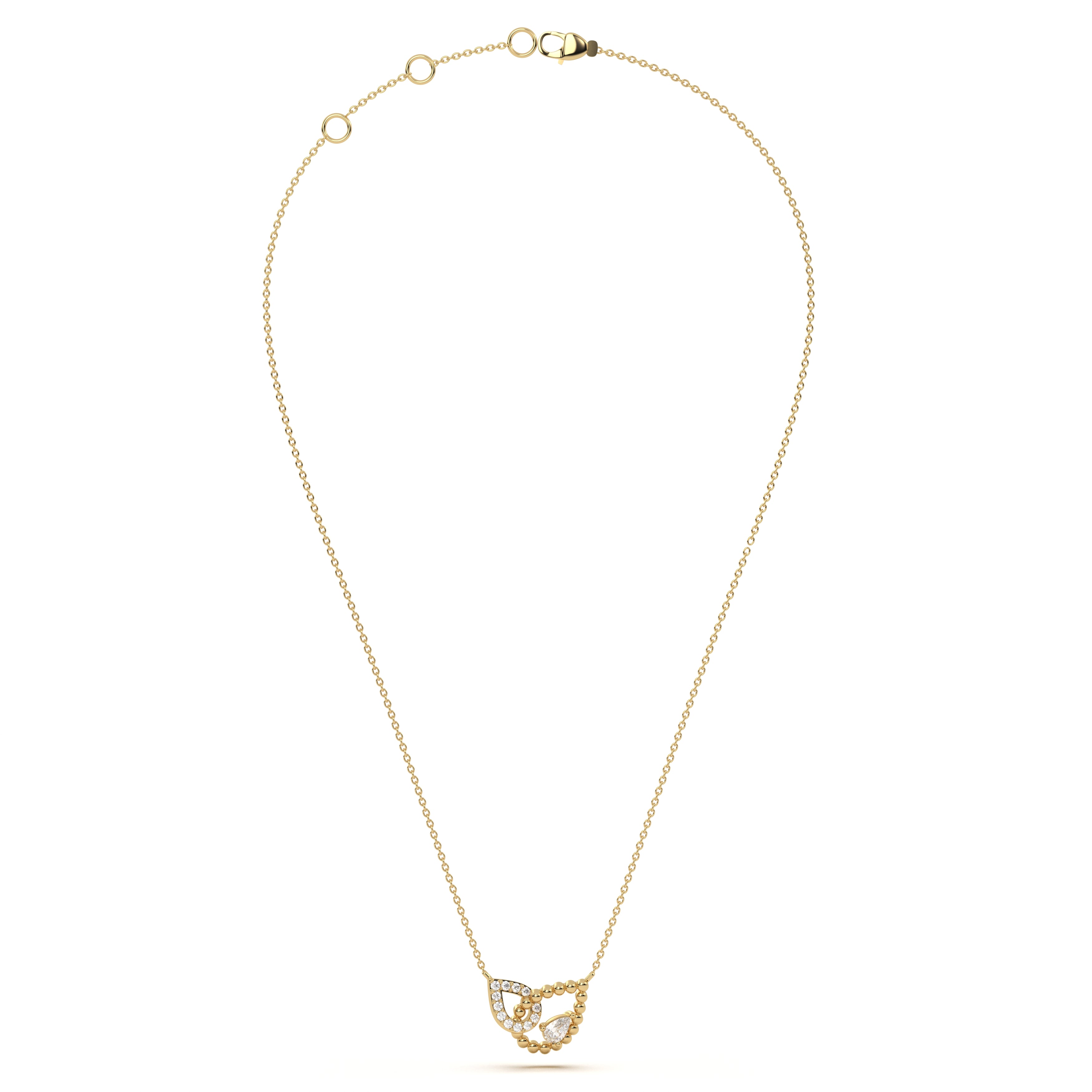 Pear Diamond Aura Pendant