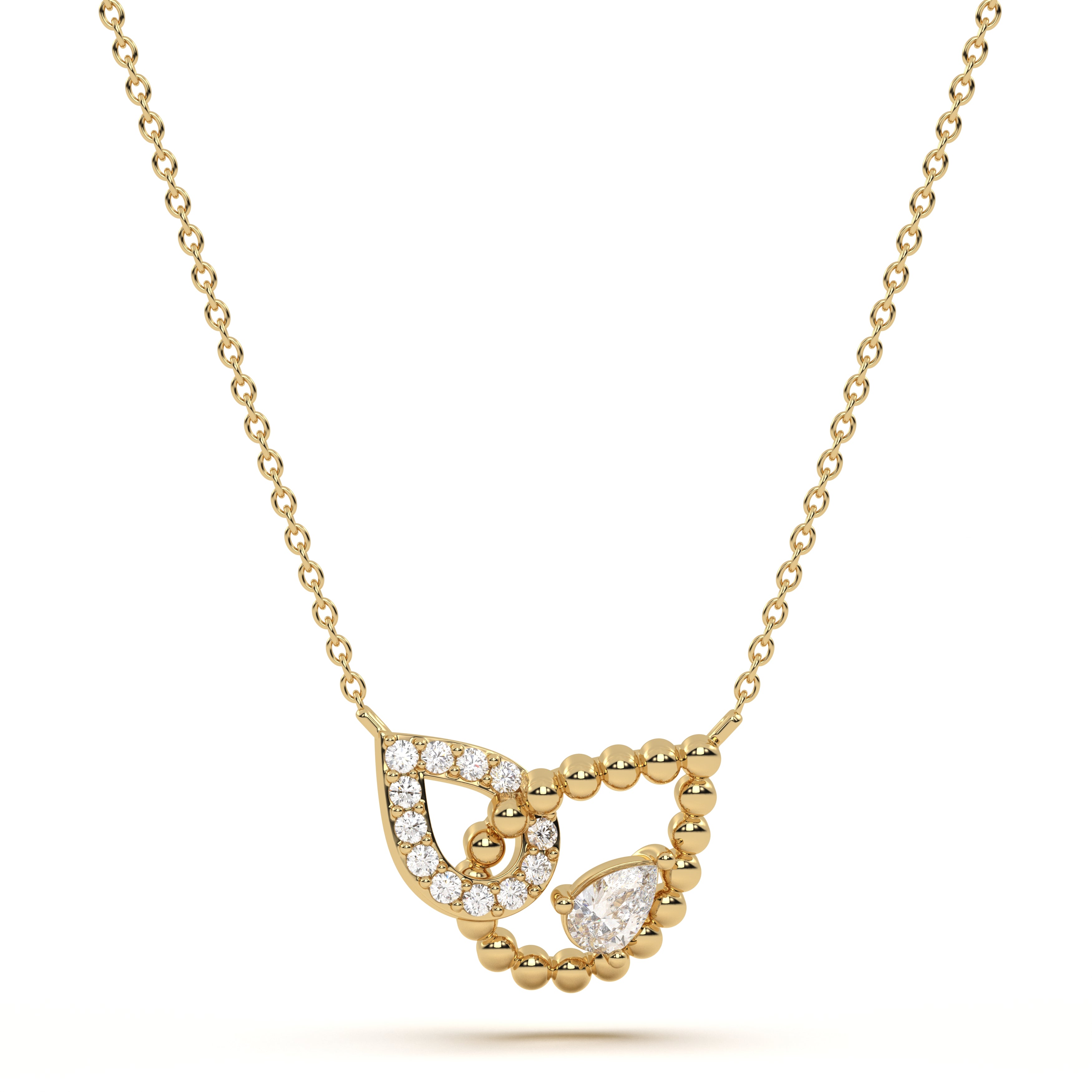 Pear Diamond Aura Pendant