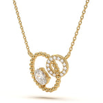 Oval Diamond Aura Pendant