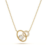 Oval Diamond Aura Pendant