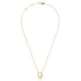 Oval Solitaire Diamond Pendant