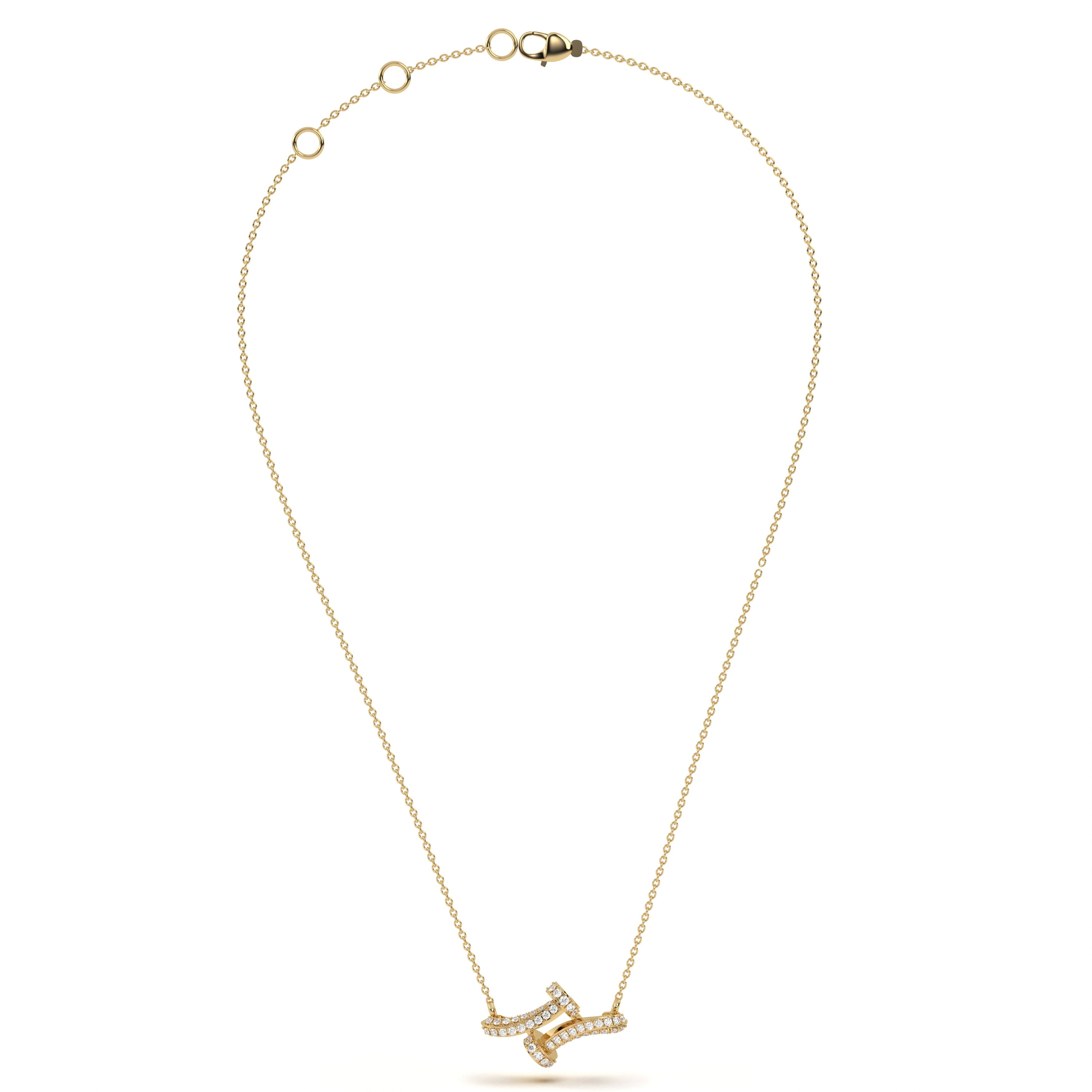 Iconic Diamond Screw Pendant