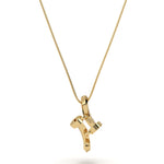 Twin Screw Diamond Pendant