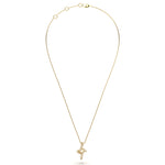 Twin Screw Diamond Pendant
