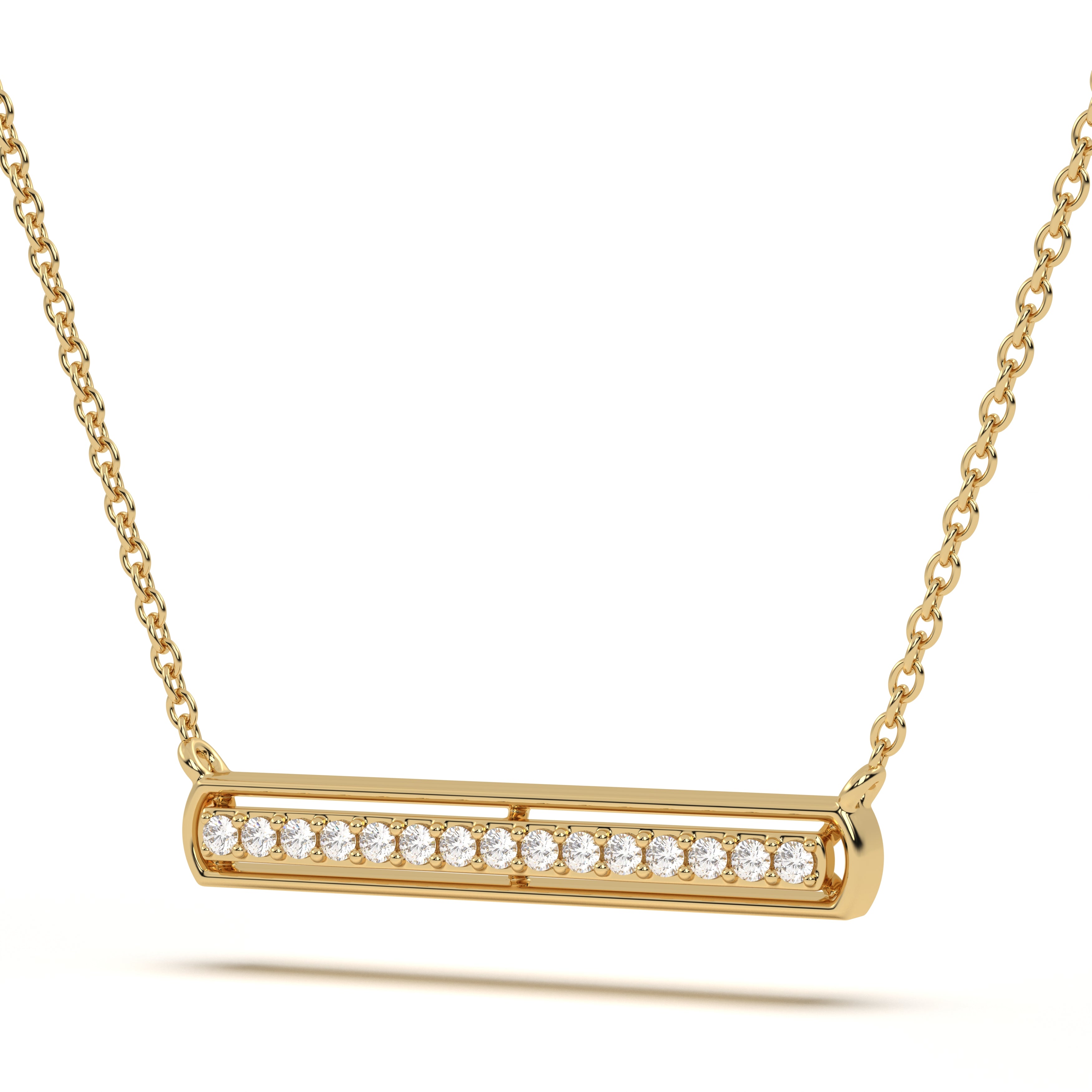 Pavé Diamond Aura Pendant
