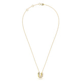 ‘U’ Diamond Enamel Pendant