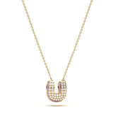 ‘U’ Diamond Enamel Pendant