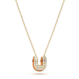 ‘U’ Diamond Enamel Pendant