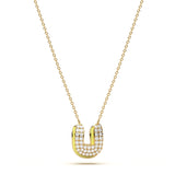 ‘U’ Diamond Enamel Pendant