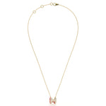 ‘H’ Diamond Enamel Pendant