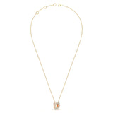 ‘D’ Diamond Enamel Pendant
