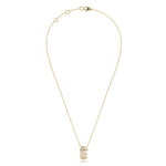 ‘E’ Diamond Enamel Pendant