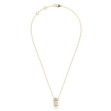 ‘E’ Diamond Enamel Pendant