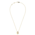 ‘B’ Diamond Enamel Pendant