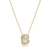 ‘B’ Diamond Enamel Pendant
