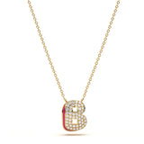 ‘B’ Diamond Enamel Pendant
