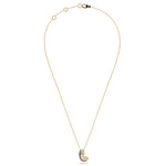 ‘L’ Diamond Enamel Pendant
