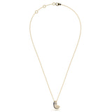 ‘L’ Diamond Enamel Pendant