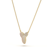 ‘Y’ Diamond Enamel Pendant