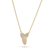 ‘Y’ Diamond Enamel Pendant