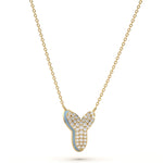 ‘Y’ Diamond Enamel Pendant