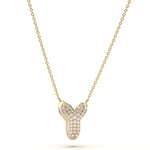 ‘Y’ Diamond Enamel Pendant