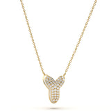 ‘Y’ Diamond Enamel Pendant