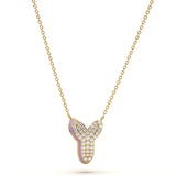 ‘Y’ Diamond Enamel Pendant