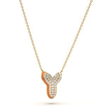 ‘Y’ Diamond Enamel Pendant