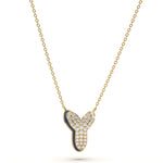 ‘Y’ Diamond Enamel Pendant