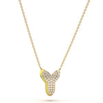 ‘Y’ Diamond Enamel Pendant