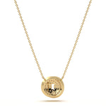 ‘O’ Diamond Enamel Pendant