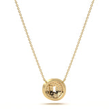 ‘O’ Diamond Enamel Pendant