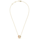 ‘O’ Diamond Enamel Pendant