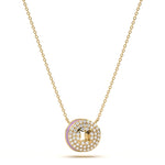 ‘O’ Diamond Enamel Pendant